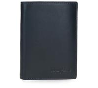 Pepe Jeans Luton Portafoglio Verticale con Portafoglio Blu 8,5x11,5x1 cm Pelle by Joumma Bags
