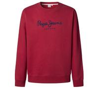 Pepe Jeans Macbeth Plain Crew Felpa Uomo, Rosso (Rugby Red), XS