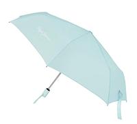 Pepe Jeans Macy Ombrello Pieghevole Blu Poliestere con bastone in Alluminio, blu, Ombrello