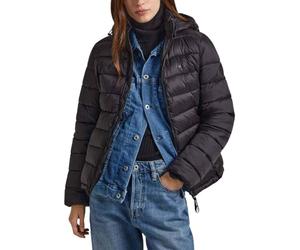 Pepe Jeans Maddie Short, Piumino Donna, Nero (Black),XS