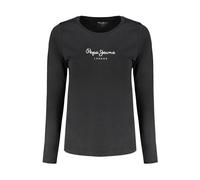 Pepe Jeans - Maglia Nera a Maniche Lunghe con Girocollo - - Tops - Donna - Nero - M