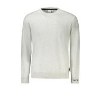 Pepe Jeans, ,Knitwear ,Uomo ,Bianco ,XL Maglione in Cotone Grigio con Ricamo
