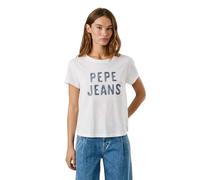 Pepe Jeans Maglietta BADI da Donna, Bianco (Bianco), M, Bianco (Bianco), M