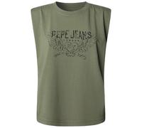 Pepe Jeans Maglietta Bertha da Donna, Verde (Verde Kaki), XL, Verde (Khaki Green), XL