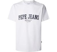 Pepe Jeans Maglietta da Uomo Derril Tee, Bianco, M