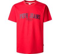 Pepe Jeans Maglietta da Uomo Derril Tee, Rosso (Rugby Rosso), S