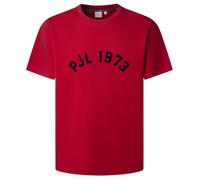 Pepe Jeans Maglietta da Uomo Maverick Tee, Rosso (Rugby Red), M