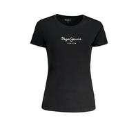 Pepe Jeans - Magliette Nera in Cotone con Logo - - Tops - Donna - Nero - XS