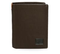 Pepe Jeans Marshal Portafoglio Verticale con Portafoglio Marrone 8,5x10,5x1 cm Pelle, marrone, Taglia unica, Portafoglio verticale con portafoglio