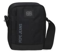 Pepe Jeans Matlock Borsa a tracolla a due scomparti nero 17 x 22 x 7,5 cm Pelle sintetica e poliestere by Joumma Bags