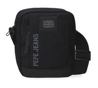 Pepe Jeans Matlock Borsa a tracolla piccola nera 15 x 19,5 x 6 cm Pelle sintetica e poliestere by Joumma Bags