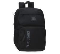 Pepe Jeans Matlock Zaino per laptop 13,3 pollici nero 25 x 37 x 12 cm Pelle sintetica e poliestere by Joumma Bags