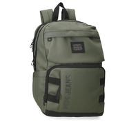 Pepe Jeans Matlock Zaino per laptop 13,3 pollici verde 25 x 37 x 12 cm Pelle sintetica e poliestere by Joumma Bags