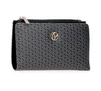 Pepe Jeans Megan, Portafogli di Diverse Dimensioni, Rosa, Nero e Cammello, Realizzato in Ecopelle, Porta Carte, Taglia Unica