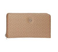 Pepe Jeans Megan Portafogli di Diverse Dimensioni, Rosa, Nero e Cammello, Realizzato in Ecopelle, Taglia Unica