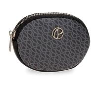 Pepe Jeans Megan Portafogli di Diverse Dimensioni, Rosa, Nero e Cammello, Realizzato in Ecopelle, Taglia Unica, Portamonete