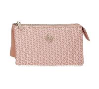 Pepe Jeans Megan, Portafogli, Portafogli, Portafogli, Portafogli di Diverse dimensioni, Rosa, Nero e Cammello, Realizzato in Ecopelle., Rosa, Taglia unica, Portafoglio triplo