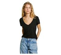 Pepe Jeans Megan V-Neck T-Shirt, Nero (Black), XL Donna