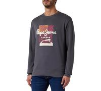 Pepe Jeans Melbourne Sweat, Maglia di tuta Uomo, Grigio (Thunder),L
