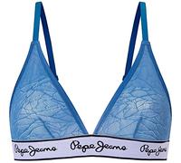 Pepe Jeans Mesh Bra A, Reggiseno Donna, Blu (Dulwich Blue),S