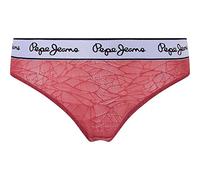 Pepe Jeans Mesh Thong, Intimo in Stile Bikini Donna, Rosso (Red),L
