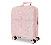 Pepe Jeans MIA Valigia da cabina rosa chiaro 40 x 55 x 20 cm rigida ABS chiusura TSA integrata 34 l 2,6 kg 4 ruote doppie estensibile bagaglio a mano by Joumma Bags