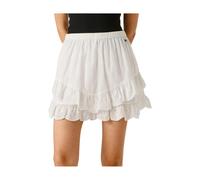 Pepe Jeans - Minigonna Corta con Volant - -Skirts -Donna -Bianco -S