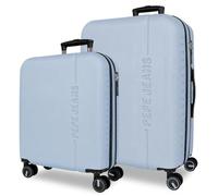 Pepe Jeans Montana Set di valigie blu 55/68 cm rigido ABS chiusura TSA integrata 109 L 6,9 kg estensibile bagaglio a mano