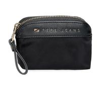 Pepe Jeans Morgan Portafoglio Nero 11,5 x 8,5 x 1,5 cm Poliestere e PU by Joumma Bags, Nero, Taglia unica, Portamonete