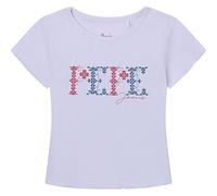 Pepe Jeans Natalie, T-Shirt Bambine e ragazze, Bianco (White),6 anni