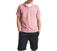 Polo Pepe Jeans New Oliver manica corta rosa chiaro - S