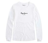 Pepe Jeans New Virginia LS, Maglia Donna, Bianco (White 800), L