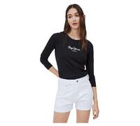 Pepe Jeans Maglietta New Virginia Manica Lunga Donna Nero M