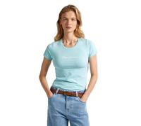 Pepe Jeans New Virginia Short Sleeve T-shirt Blu S Donna