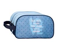 Pepe Jeans Noni Denim Nececer Adattabile Blu 26 x 16 x 10 cm Poliestere by Joumma Bags, blu, Taglia unica, Necessità adattabile