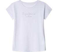 Pepe Jeans Nuria N T-Shirt, Bianco, 10 Anni Bambine e Ragazze