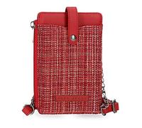 Pepe Jeans Oana Borsa da corriere Rosso 9,5 x 16,5 cm Poliestere con Dettagli in finta pelle, rosso, Bandolera Portamóvil, Borsa a tracolla per cellulare