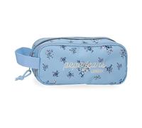 Pepe Jeans Olivia Astuccio Triplo Blu Chiaro 22x10x9 cm Poliestere 1,98L by Joumma Bags