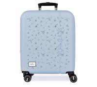 Pepe Jeans Olivia Azzurro Valigia da Cabina 40x55x20 cm Rigido ABS Chiusura a Combinazione Integrata 37L 2.6kg 4 Doppie Ruote Bagaglio a Mano di Joumma Bags