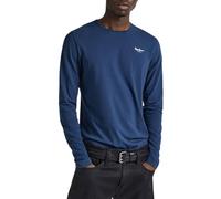 Pepe Jeans Original Basic Maglietta a Maniche Lunghe Slim Fit Uomo, Blu (Navy), XL