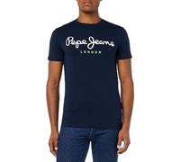 Pepe Jeans Original Stretch Maglietta Uomo Slim Fit Manica Corta, Blu (Navy), M