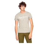 Pepe Jeans Original Stretch Maglietta Uomo Slim Fit Manica Corta, Grigia (Grey Marl), S