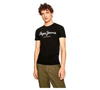 Pepe Jeans Original Stretch Maglietta Uomo Slim Fit Manica Corta, Nera, XS