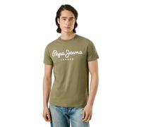 Pepe Jeans Original Stretch N T-Shirt, Verde (Verde Militare), XL Uomo