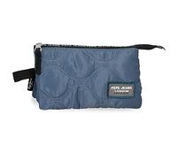 Pepe Jeans Orson Astuccio triplo, 22 x 12 x 2 cm, blu, 22x12x2 cms, Astuccio triplo
