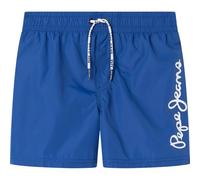 Pepe Jeans Pantaloncini da Bagno da Ragazzo con Logo, Blu, 8 Anni