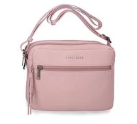 Pepe Jeans Paola Two Compartments Rosa Borsa a Tracolla 24x16x7 cm Poliestere e PU di Joumma Bags
