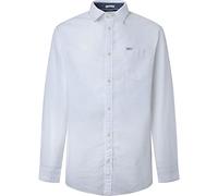 Pepe Jeans Parker Long, Camicia Uomo, Bianco (White),XS