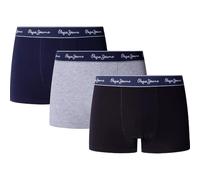 Pepe Jeans Pepe Solid TK 3P Boxer da Uomo, Nero (Nero), L