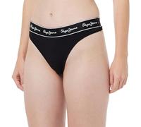 Pepe Jeans Pepe Thong, Intimo in Stile Bikini Donna, Nero (Black),L